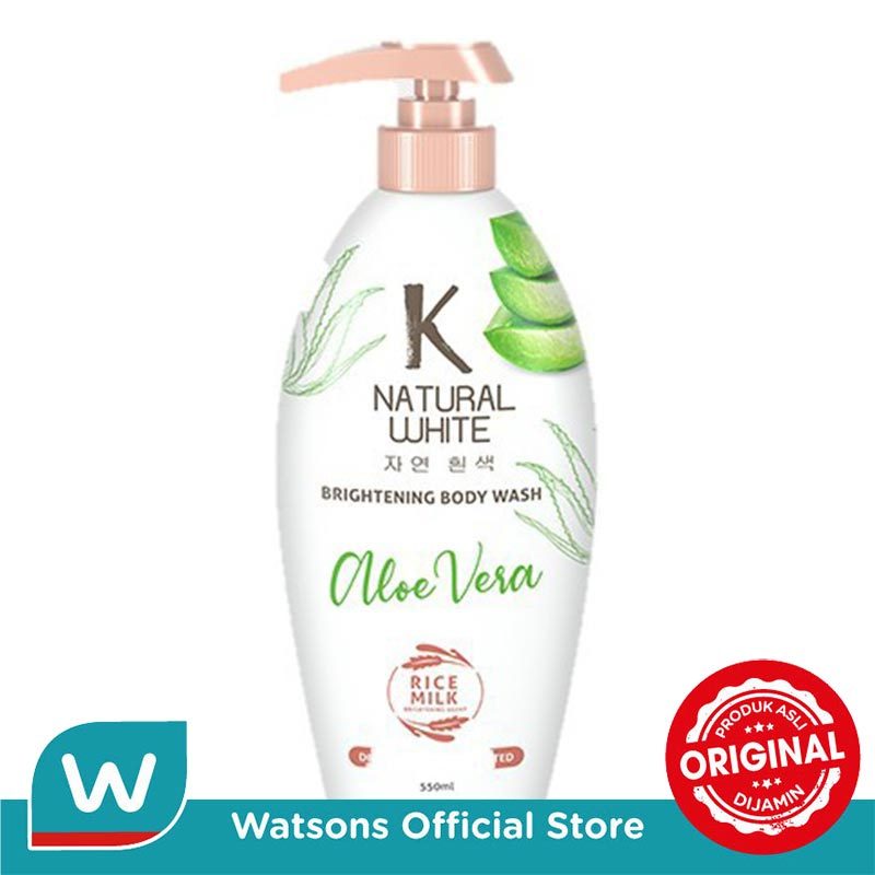 K Natural Bodywash White Aloe Vera Bottle 500 Ml