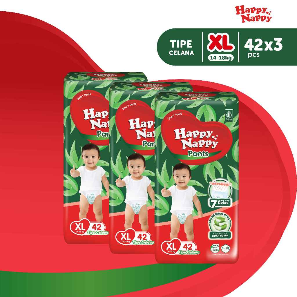 Happy Nappy Smart Pants XL 42s x 3