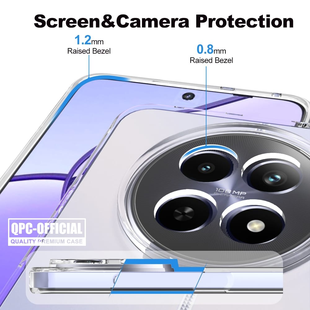 Realme 12 5g  Realme 12 Pro Plus Realme 13 5g Clear Case Bening 2.0mm Softcase Clear Case Realme 12 5g Realme 12 Pro Plus Realme 13 5g CH-01 - Gambar 4