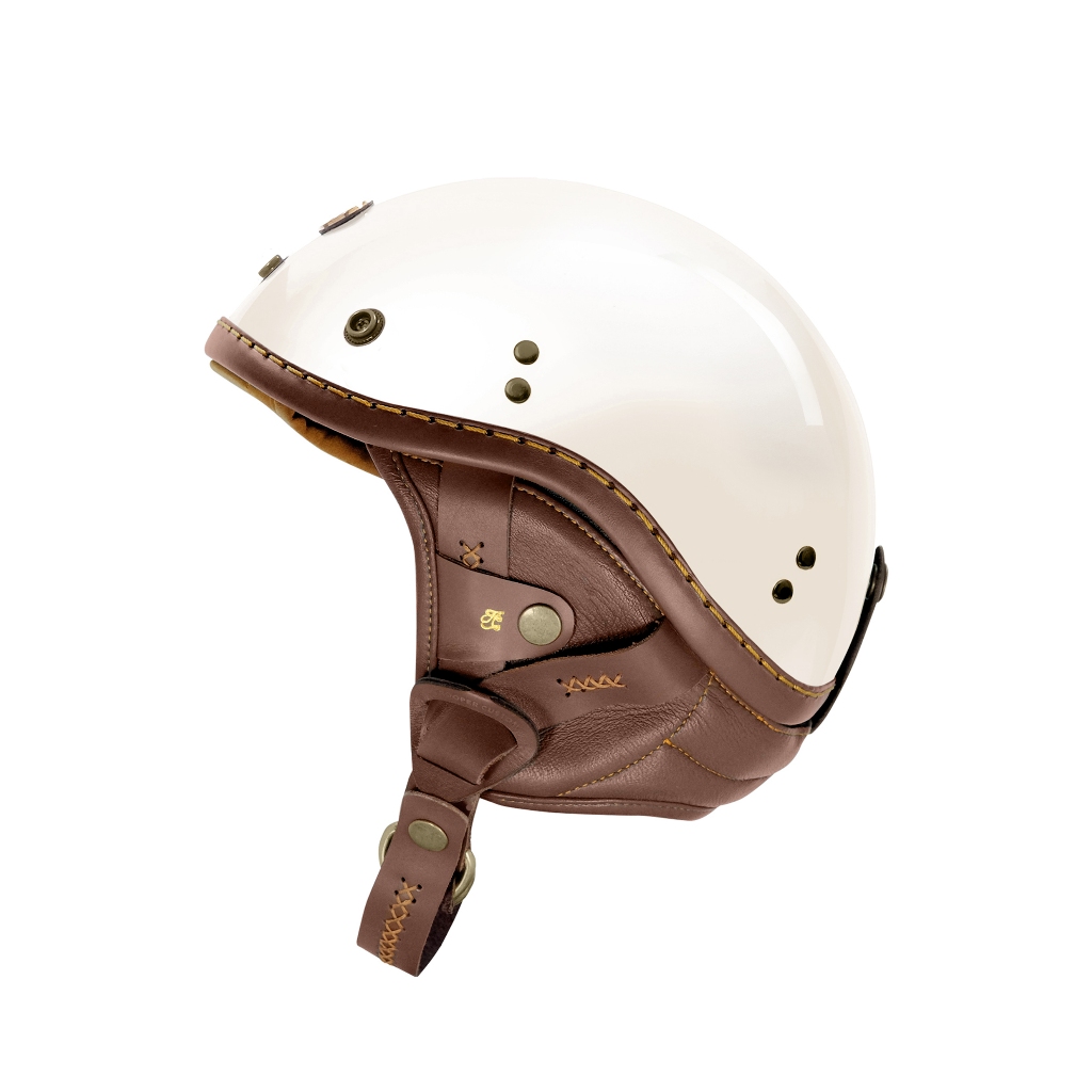 Trooper Custom - Brawler Halfface Helmet - Leather Series - Gambar 3
