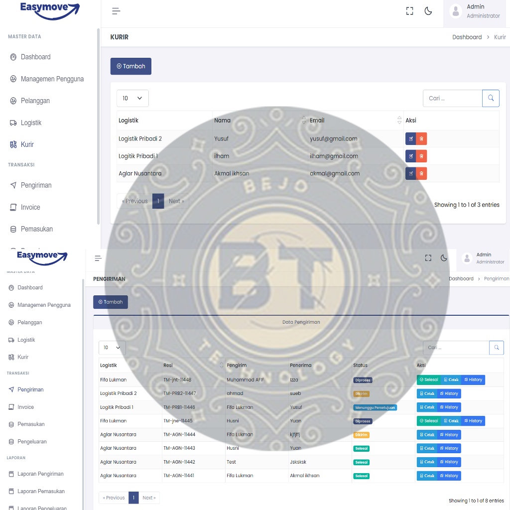 WEB APPLICATION CODE LOGISTICS CARGO TRACKING EXPEDITION COMPLETE ...