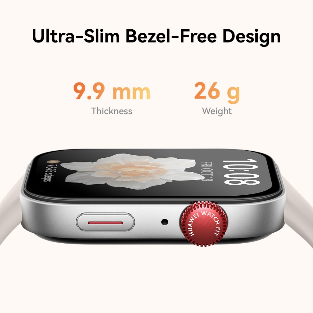 HUAWEI WATCH FIT 3 Smartwatch / Ultra-Slim Bezel-Free Design / 1.82" AMOLED Display / All-Round Fitness Management / Up to 10-Days Battery Life - Gambar 4