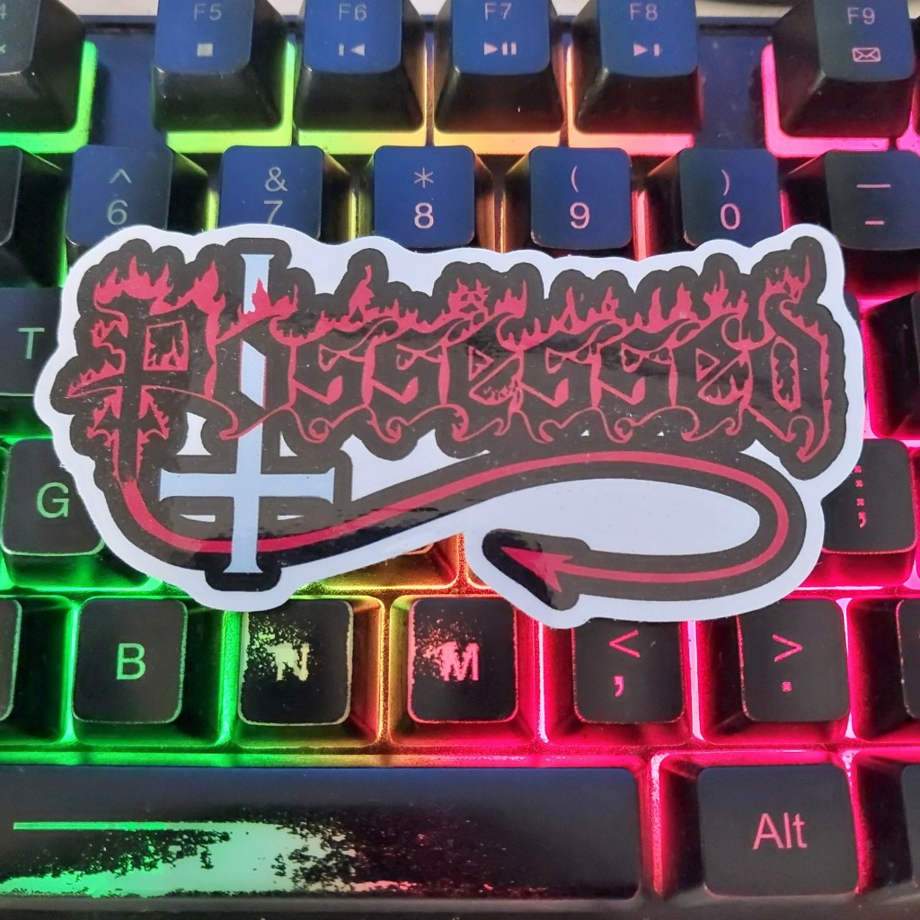 Possessed Sticker - Death Metal Logo Sticker - Cutting Sticker | Shopee ...
