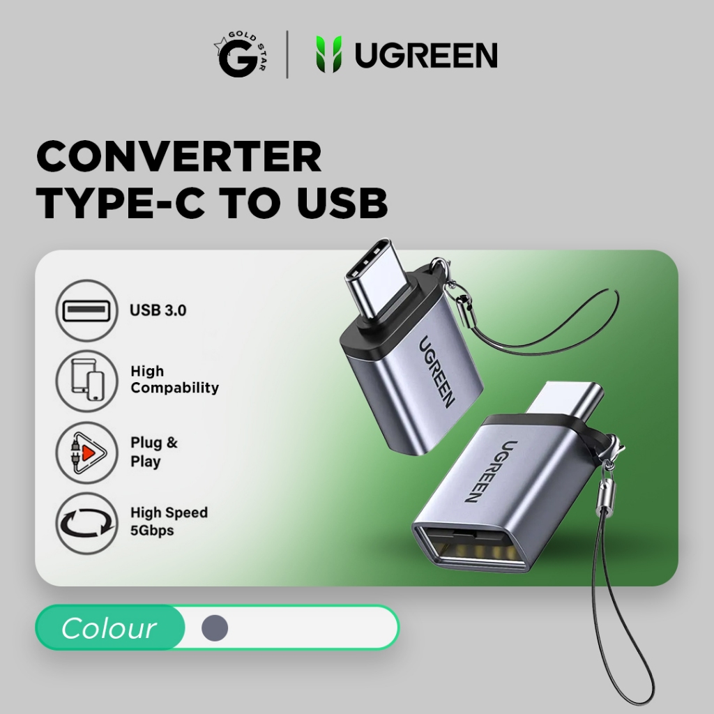 Ugreen OTG Type C To USB 3.0 Adapter Converter 5Gbps | Shopee Singapore