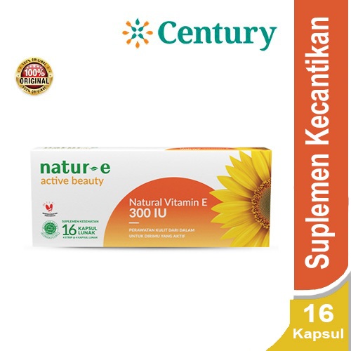 Natur-E Nourishing 300IU 16 Kapsul/Natur E/Vitamin E/Suplemen Kulit
