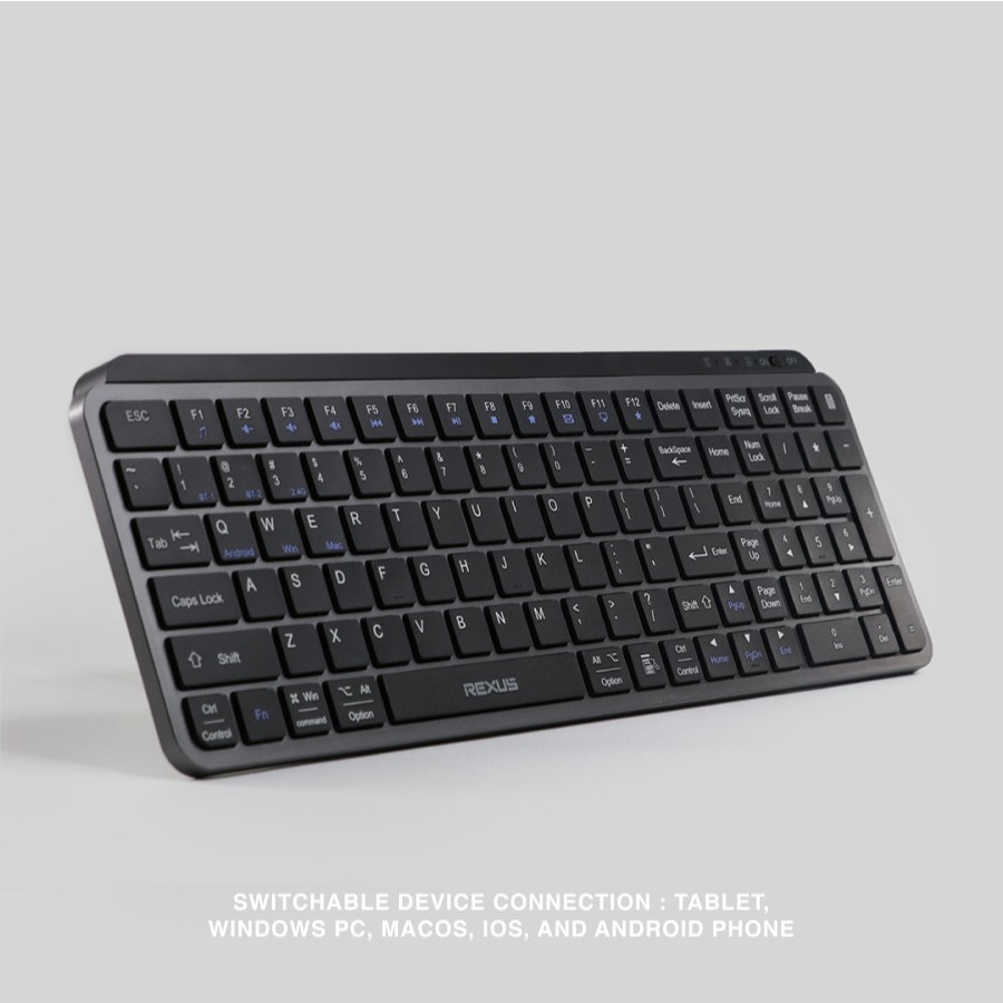 Rexus KL100 / KL200 Dual Connection Wireless Office Keyboard Garansi Resmi - Gambar 4