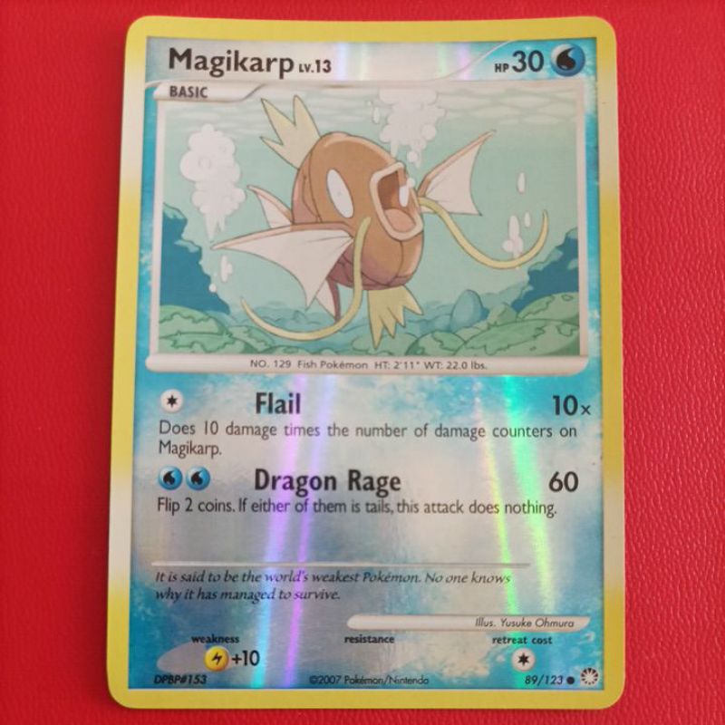 Pokemon MAGIKARP MYSTERIOUS TREASURE COMMON REVERSE FOIL SINGLE CARD ...