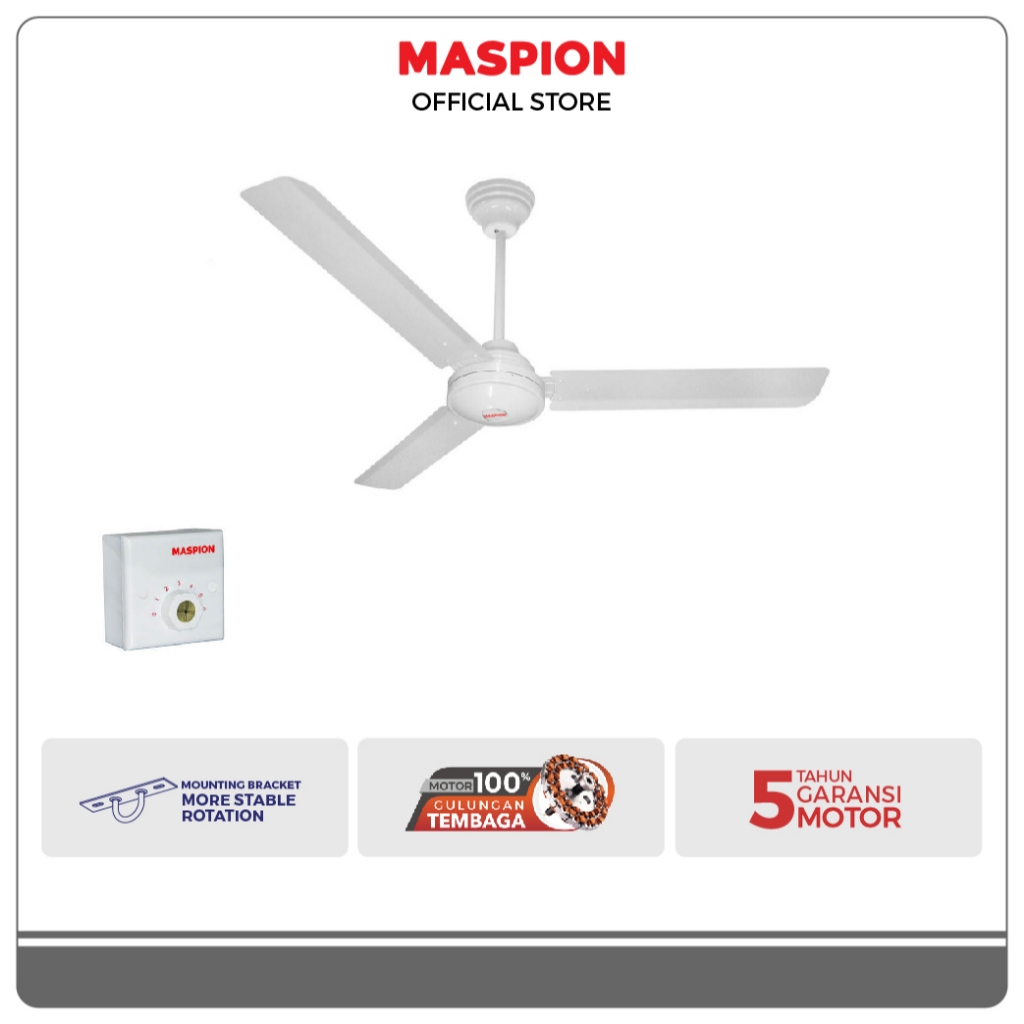 Maspion Ceiling Fan Kipas Angin Plafon 52 Inch MCF52-110 White