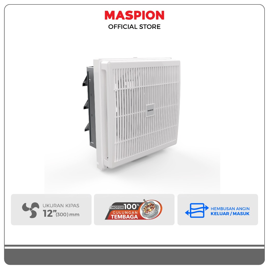 Maspion Ventilating Exhaust Fan Kipas Ventilasi 12 Inch MV-300 NEX