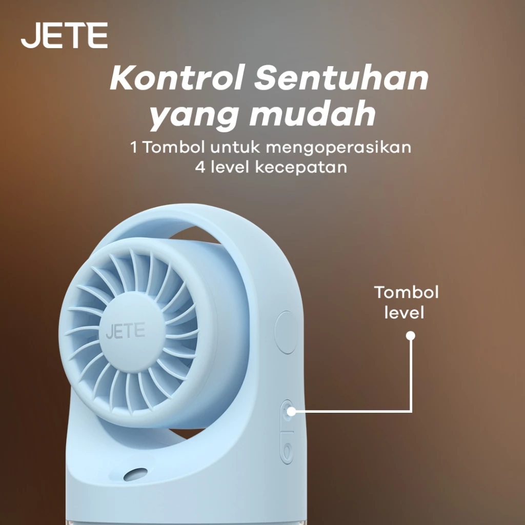 JETE SF5  Kipas Angin Portable Mini with Humidifier - Kipas Angin Meja - Garansi 2th (RTL) - Gambar 4