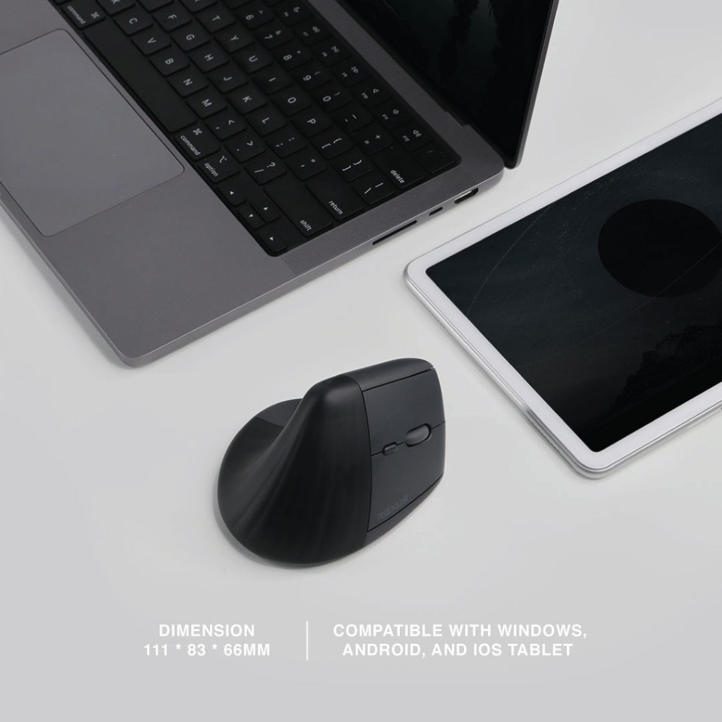 Rexus Clif 2 / II Wireless Bluetooth Office Mouse Vertical Ergonomic - Gambar 2