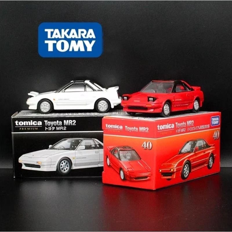 Lot De 2 Modèles Réduits Tomica Premium Toyota MR2 - Diecast En Fer, Boîte Non Ouverte