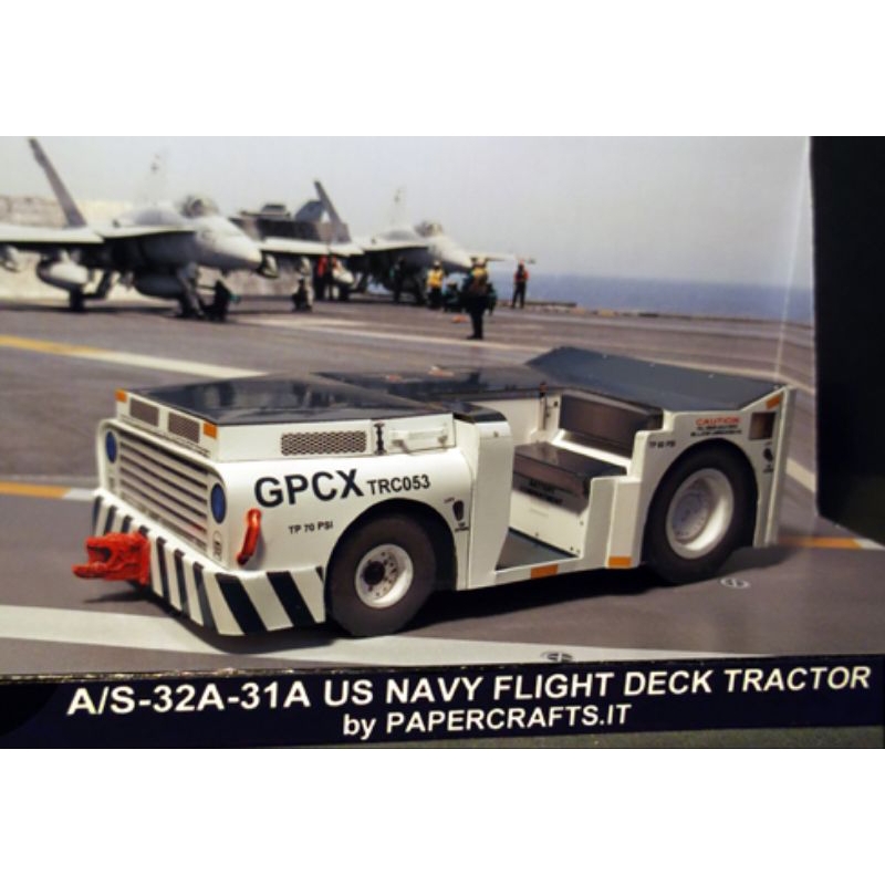 35 scale airplane pushback car papercraft pattern sheet (2PD-E5 ...