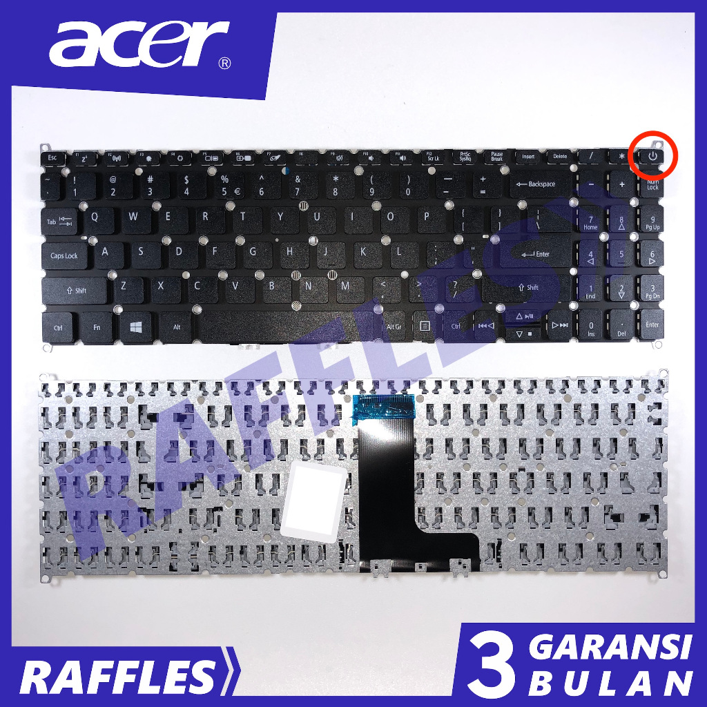 Clavier AZERTY Français De Remplacement Pour Acer Aspire 3 A315-22 A315-23 - Sans Rétroéclairage