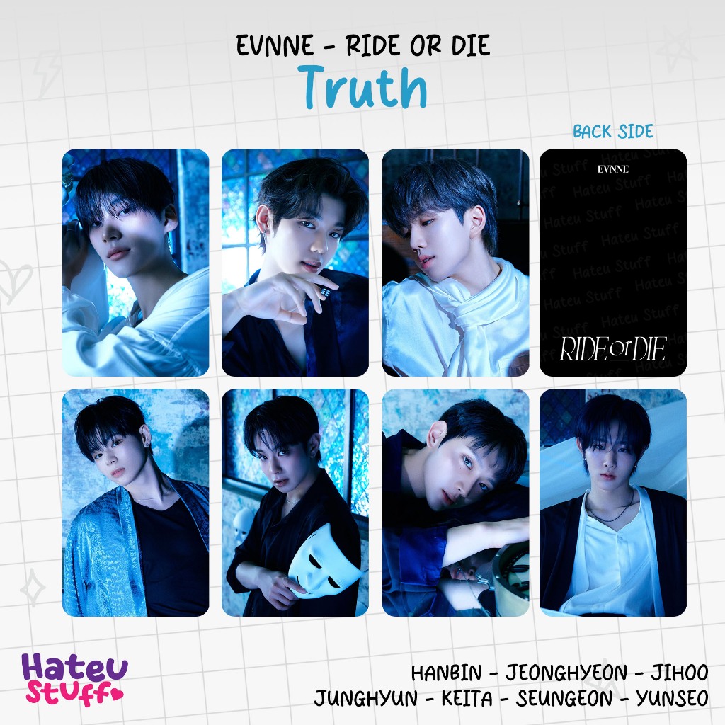 Evnne Jeonghyeon RIDE Or DIE Album Selfie Photocard Concept