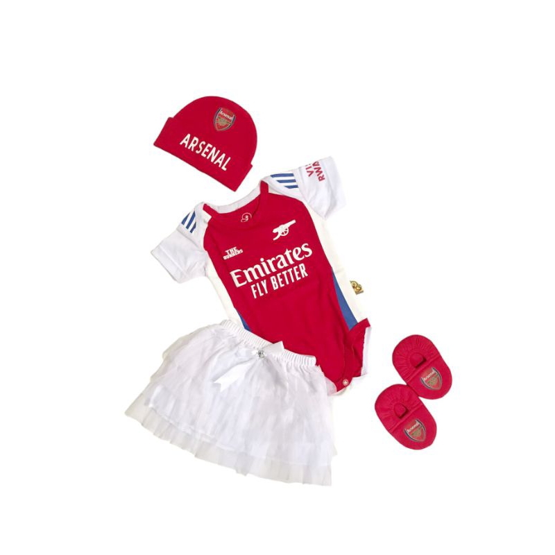 Arsenal Baby Jumper Home Set Hat and Shoes Shopee Singapore