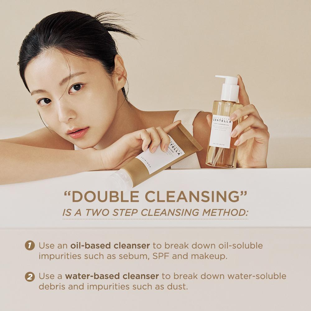 SKIN1004 DOUBLE CLEANSE, DOUBLE CALM SKIN (Box ver.) (Centella Cleansing Oil 200ml + Ampoule Foam 125ml) - Gambar 4