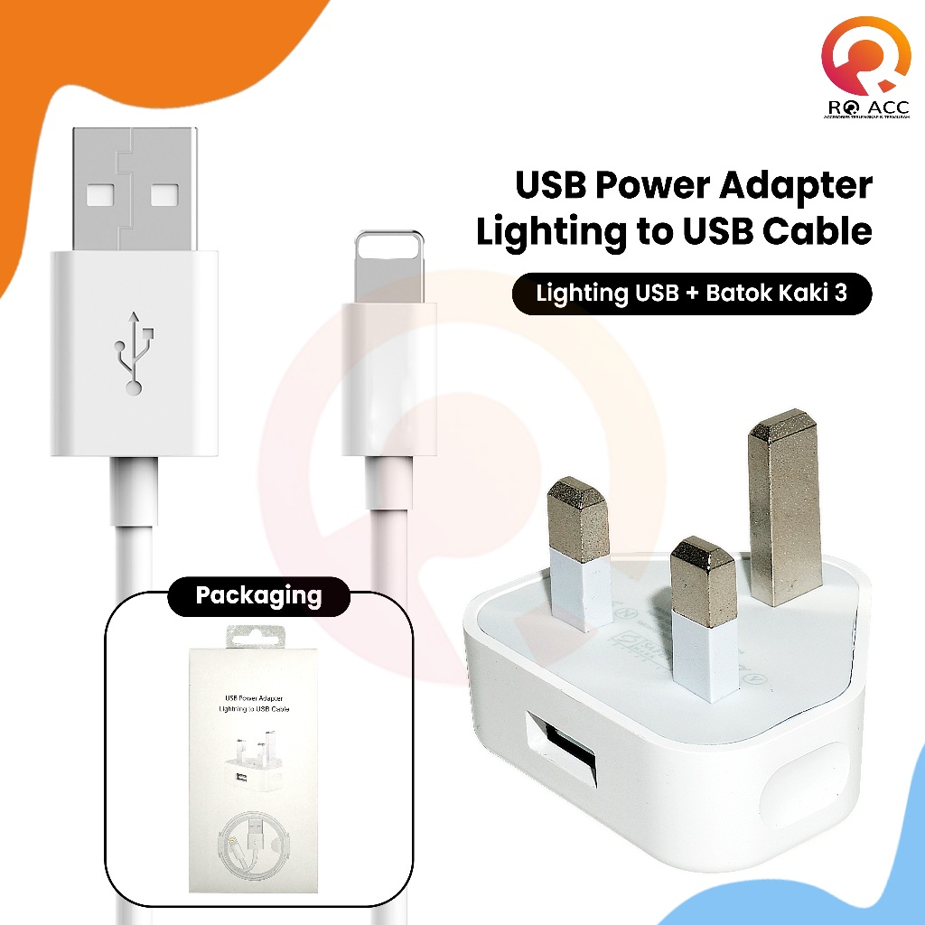 [RO ACC]CHARGER CASAN 5W LEG 1A 1SET FOR IPHONE 5/6/7/8 PLUS