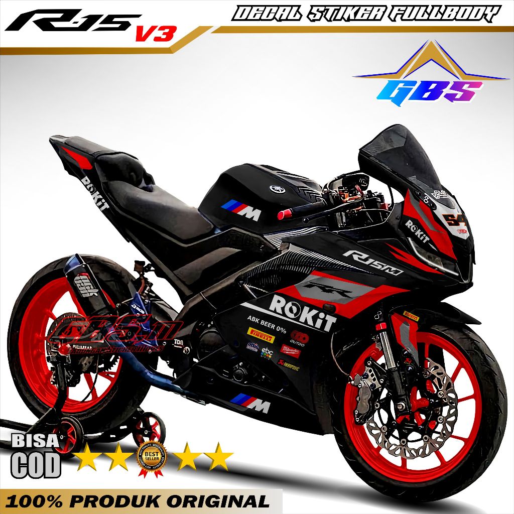 PAY ON DELIVERY Fulll Body Motorcycle Sticker Decal R15 V3 Fullbody ...