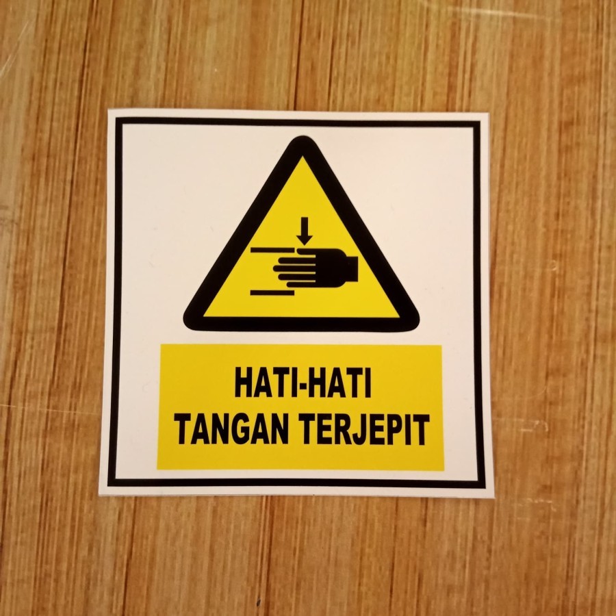 Sticker K3 Caution Sign Hands Clamp 10X10CM | Shopee Singapore