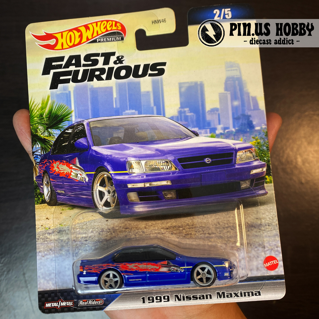 Hot WHEELS PREMIUM 1999 NISSAN MAXIMA BLUE BLUE FAST AND FURIOUS ...