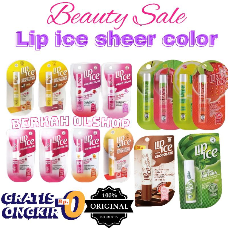 Lip ice Sheer Color/Beeswax lip balm 2.2gr lip ice series/sport