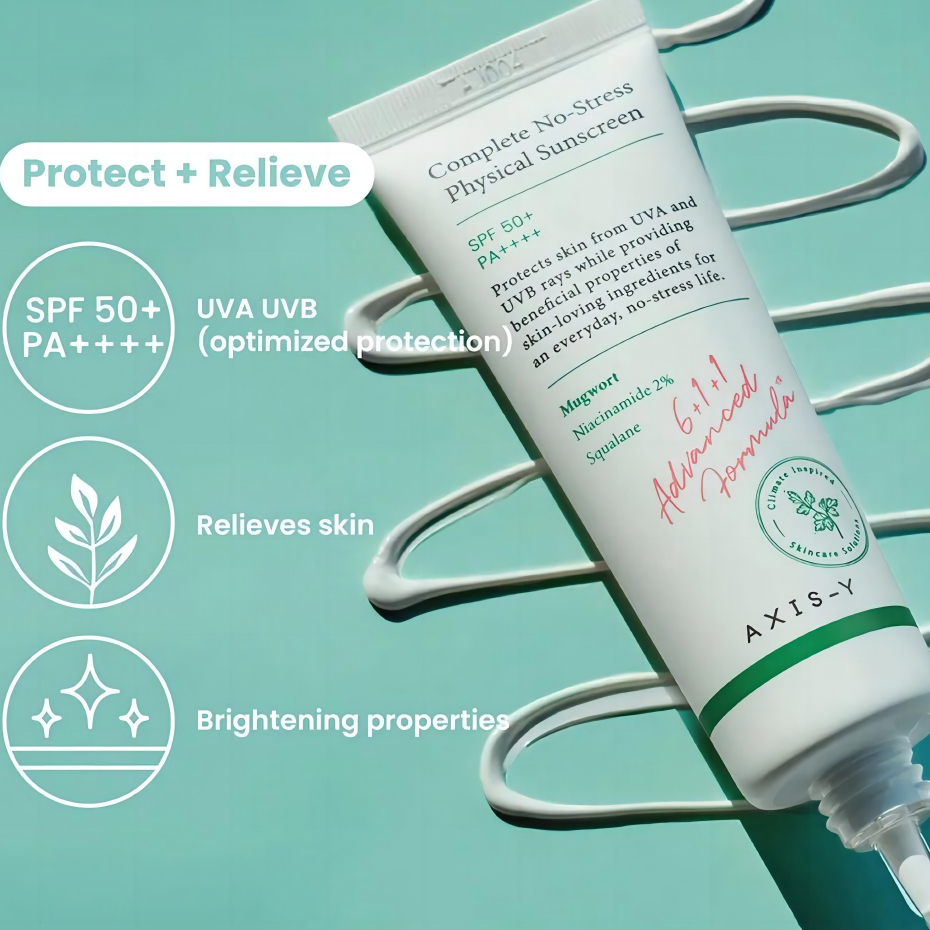 Axisy Sunscreen 50ML /AXISY Complete NoStress Physical Sunscreen SPF