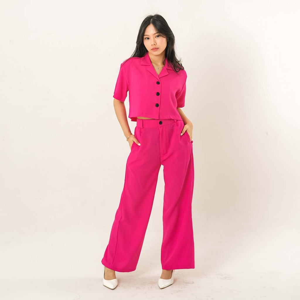 Michael's Collection - One Set Crop Top and Long Pants Eugene - Gambar 4