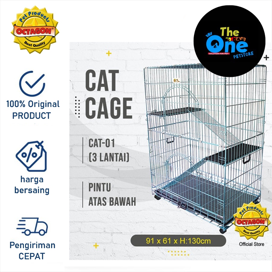 3-Tier Octagon Cat Cage JUMBO CAT01 | Shopee Singapore