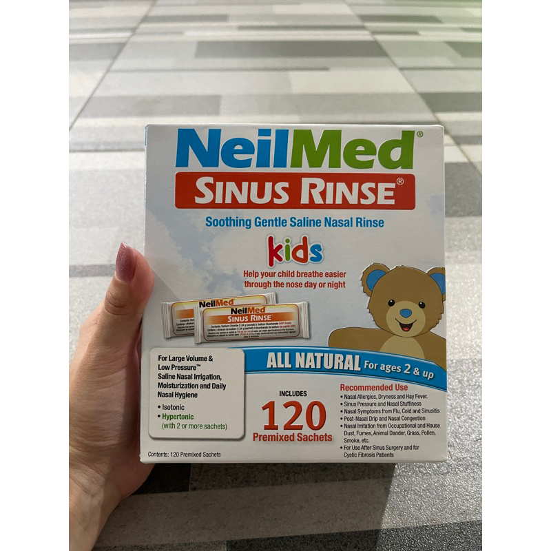 Neilmed Sinus Rinse Soothing Gentle Saline Nasal Rinse Kids 120 ...