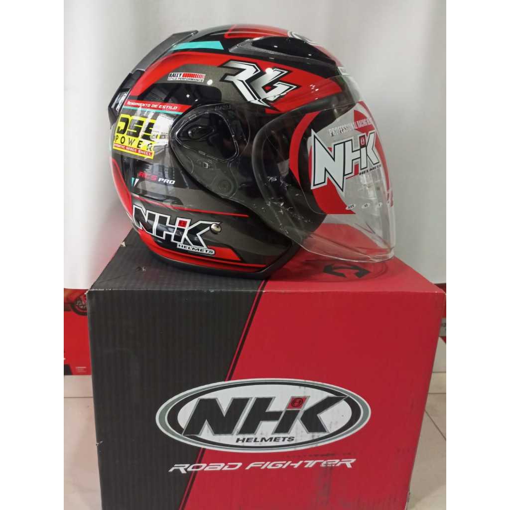 Nhk R6 RALLY 2 HELMET (Black Red) | Shopee Singapore