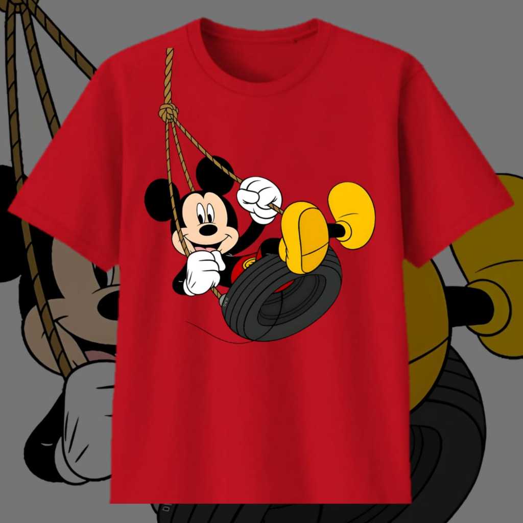 Mickey Mouse T Shirt For Babies Children Adults Cotton 30s