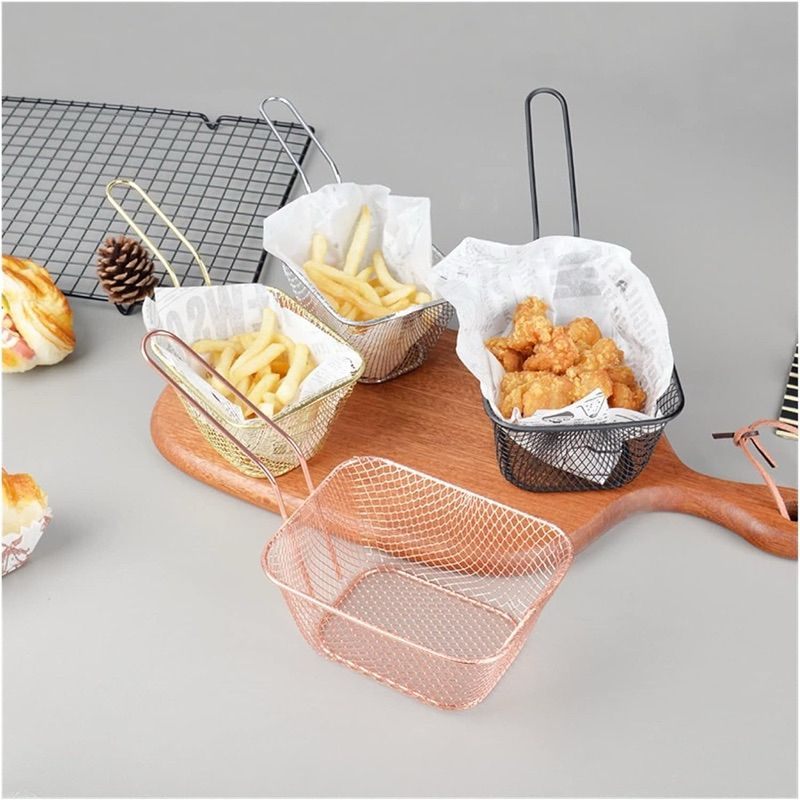 Fries Basket Fries Rack Fry Basket Large - 7CHK3ZSV | Shopee Singapore