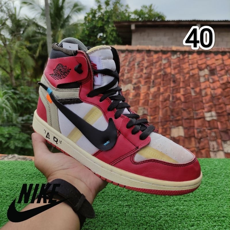 Nike air jordan 1 x off white on sale price