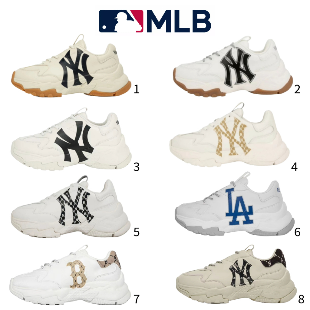 Mlb Shoes Men s Sneakers Women s Sneakers MLB Shoes NY YANKEES BIG BALL Shopee Singapore