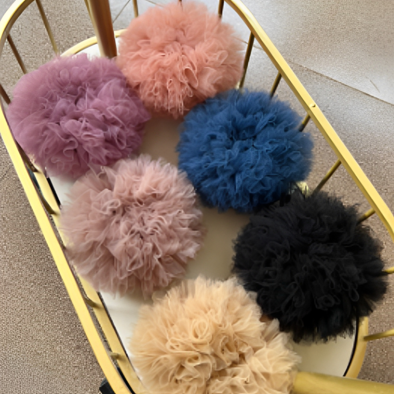 CEPOL/SCRUNCHIE HIJAB TILE TULLE SUPER JUMBO 20 CM | Shopee Singapore