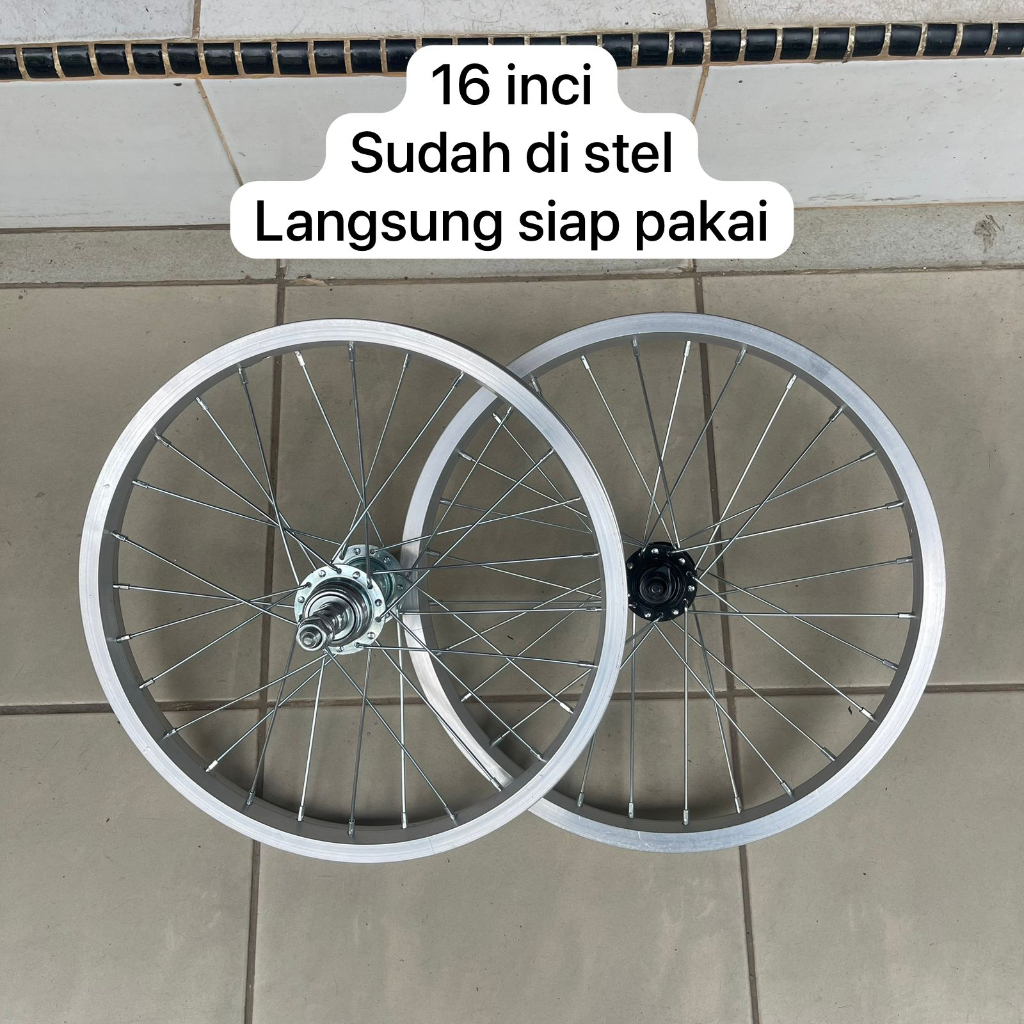 Bmx Alloy Rims 16 Inch Bicycle Rims Wheelset Shopee Singapore