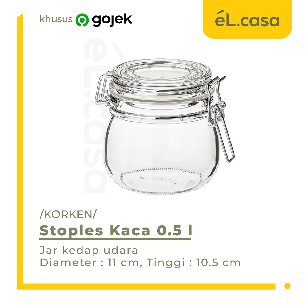 Glass Jar Airtight Lid Jar - 500 ML | Shopee Singapore