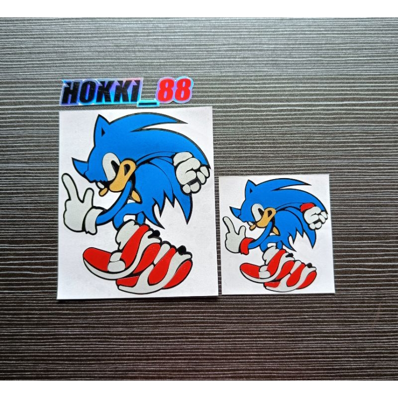 Sonic cartoon Sticker Sonic cutting Sticker | Shopee Singapore