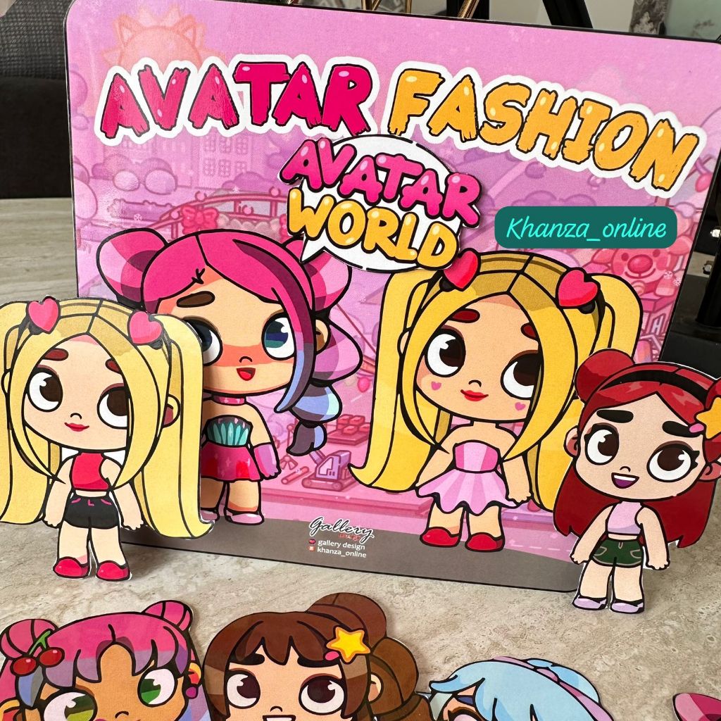 AVATAR FASHION WORLD QUIET BOOK PAPERDOLLS HOME CHILDREN'S TOYS