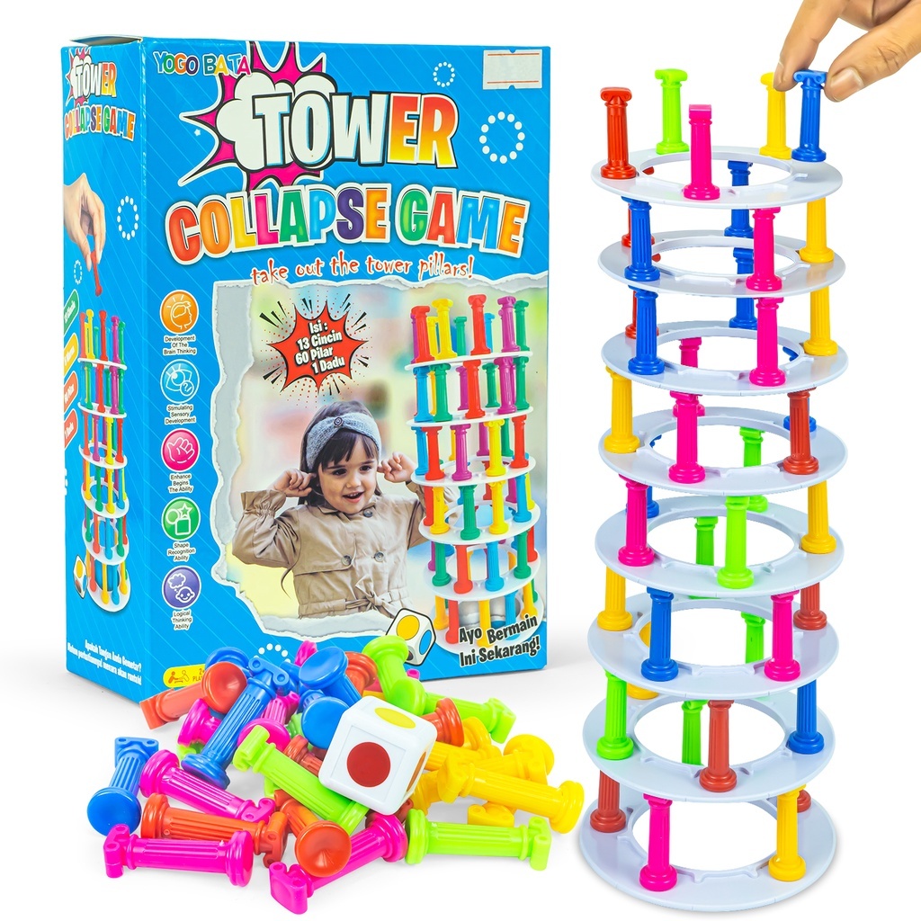 Kids Toys TOWER COLLAPSE GAME | Shopee Singapore