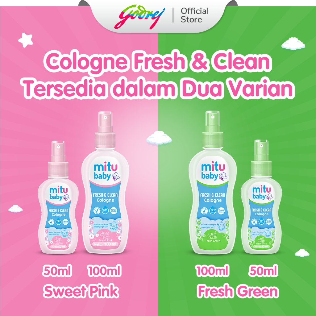 Mitu Baby Cologne Sweet Pink Spray 100ml - Parfum Bayi - Gambar 3
