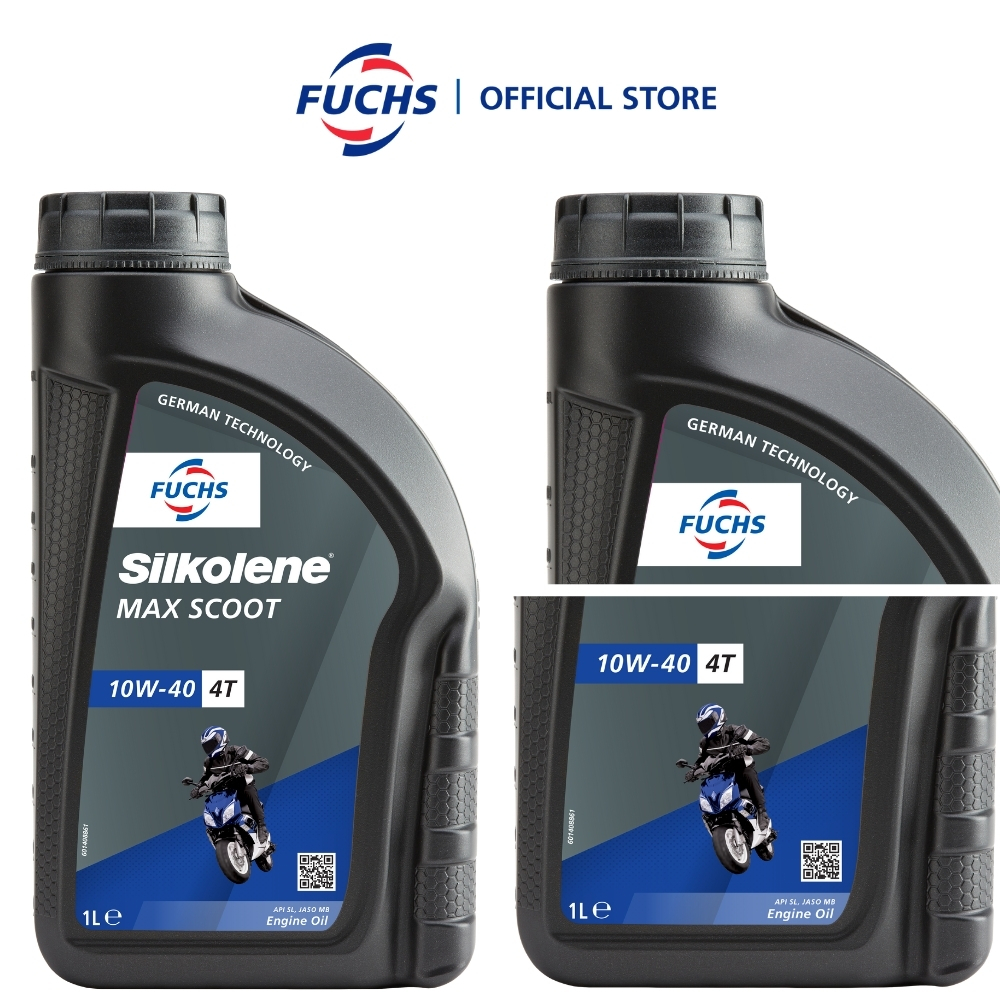 FUCHS SILKOLENE MAX SCOOT 10W40 Scooter Engine Oil 1L Oli Motor Matic - Gambar 3