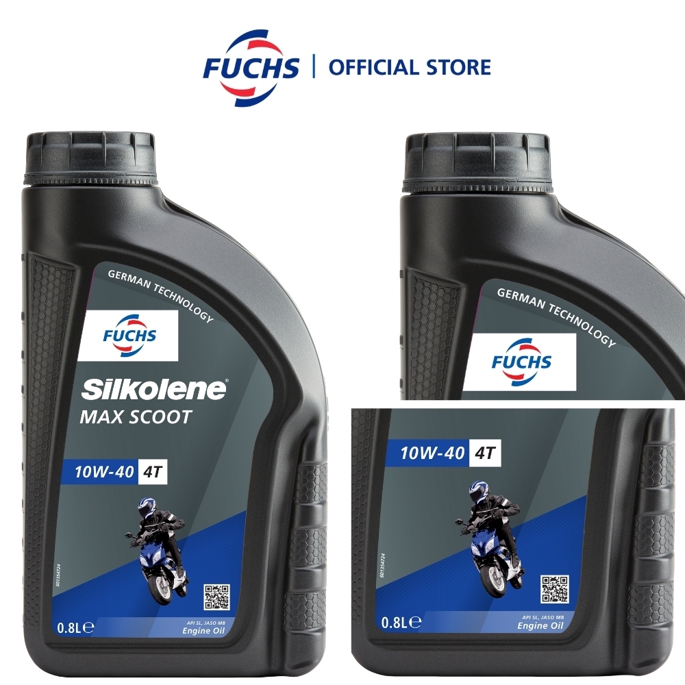 FUCHS SILKOLENE MAX SCOOT 10W40 Scooter Engine Oil 800ml Oli Motor Matic - Gambar 3