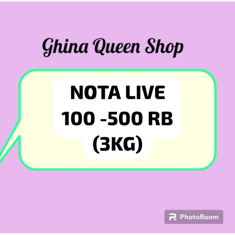 Live note 100-500 thousand (3kg) | Shopee Singapore