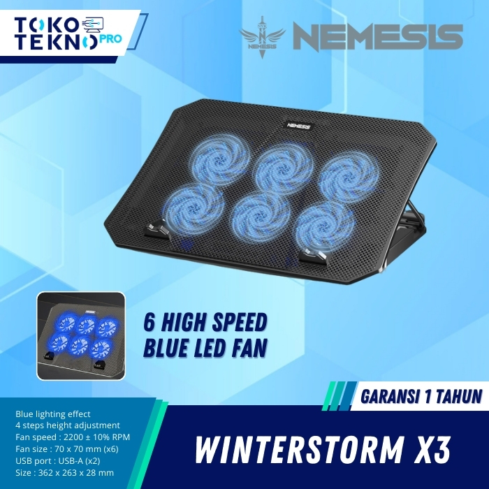 NYK Nemesis X3 / X-3 Winterstorm Cooling Pad 6 Big Fan