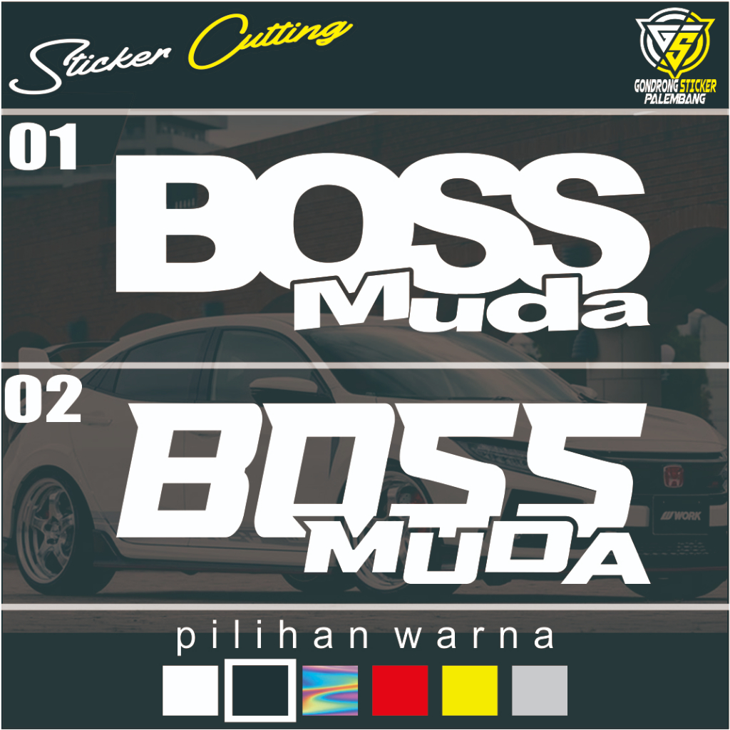 YOUNG BOSS Cutting Sticker - Young Boss Cutting Sticker | Shopee Singapore