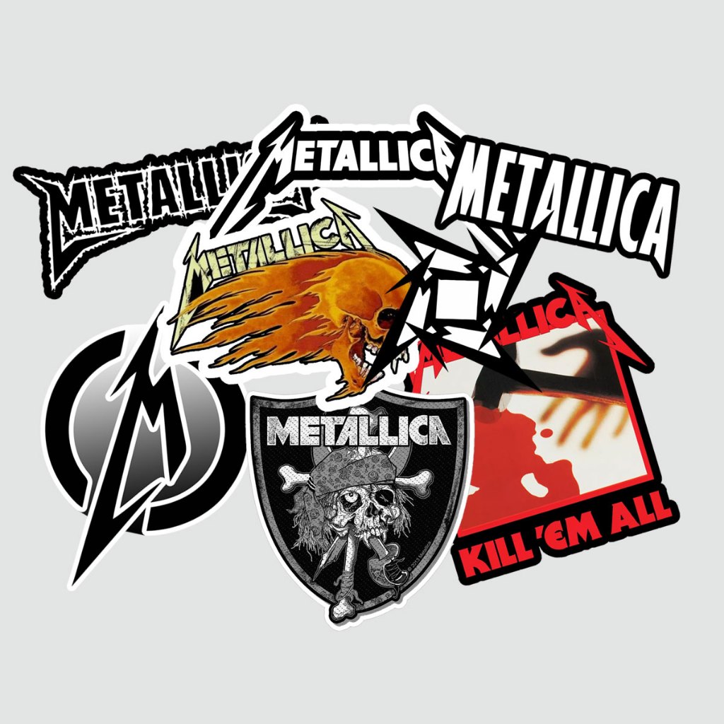 Metallica LOGO pack - STICKER CUTTING/METAL/INDIE BAND/POP PUNK STICKER ...