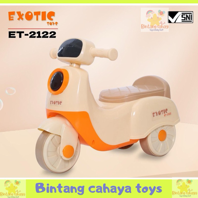 Mainan Sepeda Motor Anak Vespa Musik Lampu