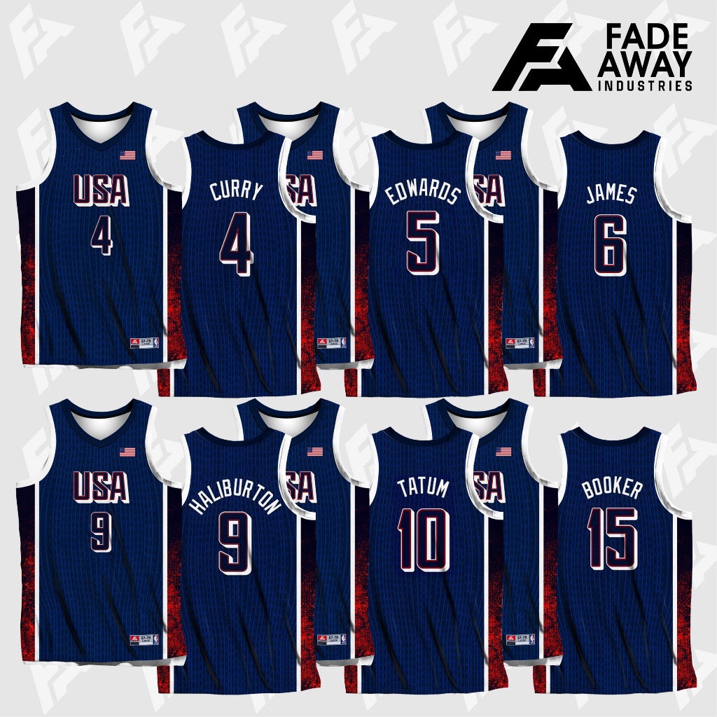 Usa TEAM Basketball JERSEY 2024 Shopee Singapore